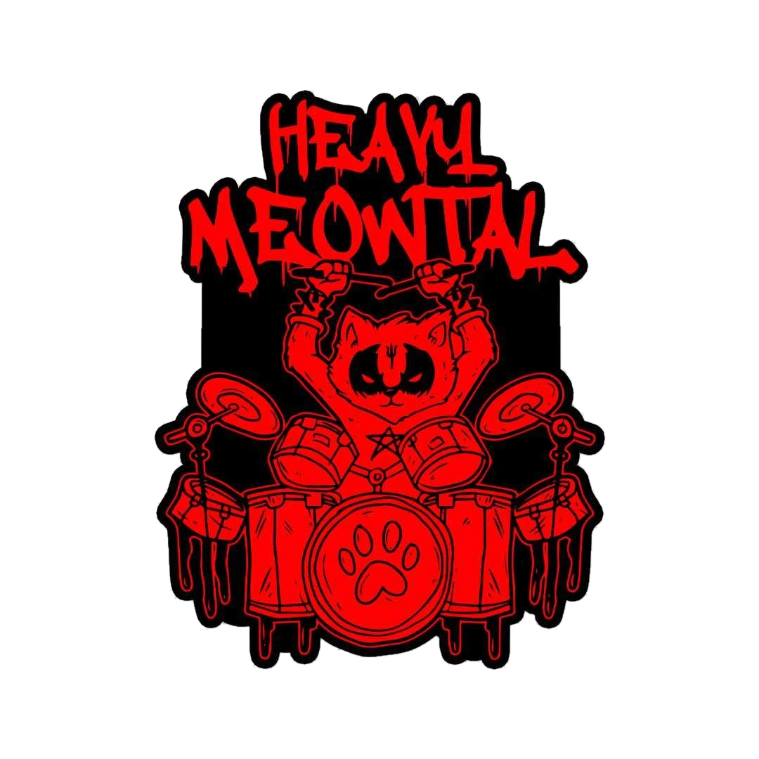 Heavy Meowtal Sticker